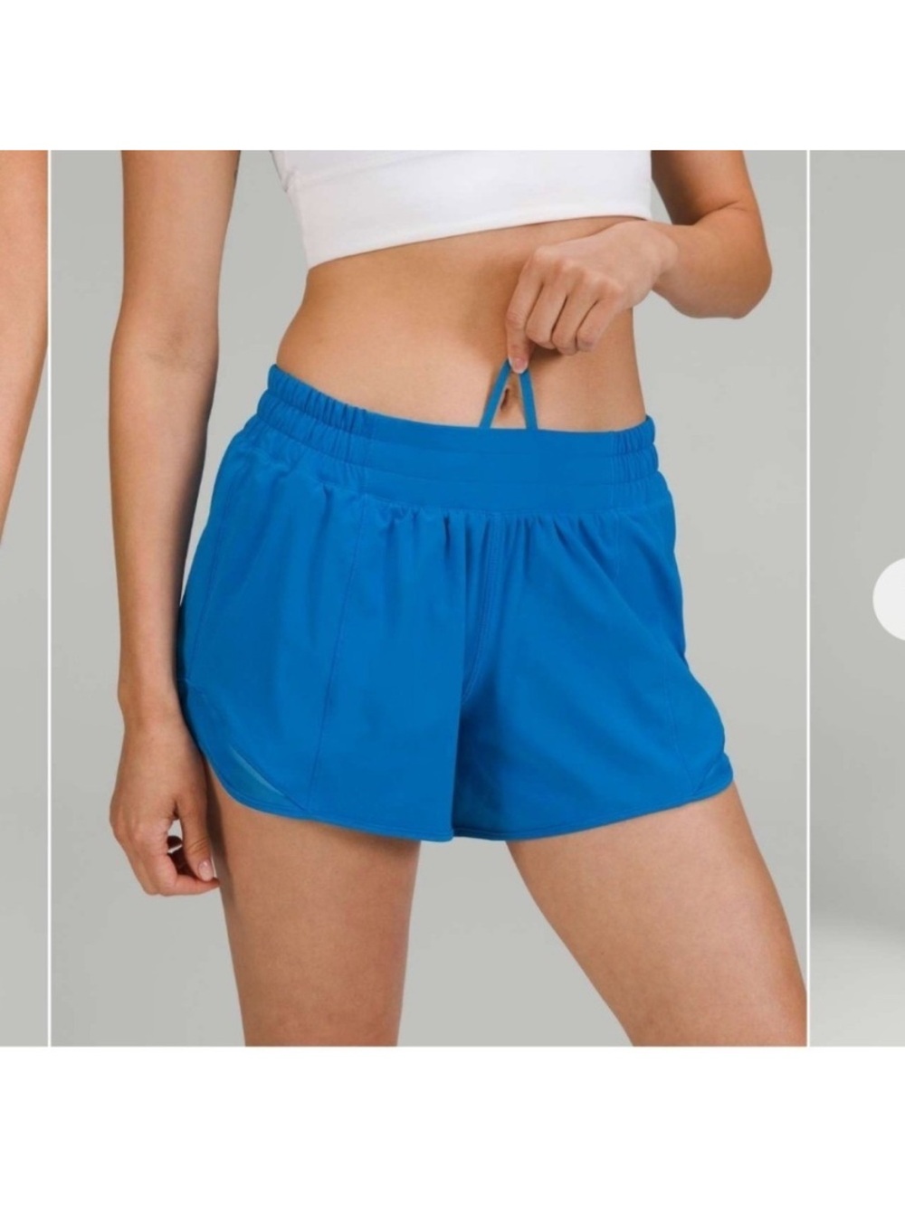 Lululemon Hotty Hot Low-Rise Lined Short 4" Poolside Blue Size 8